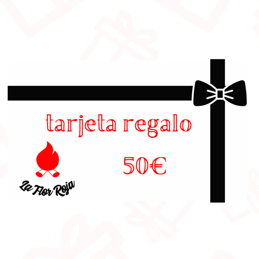 TARJETA REGALO LA FLOR ROJA