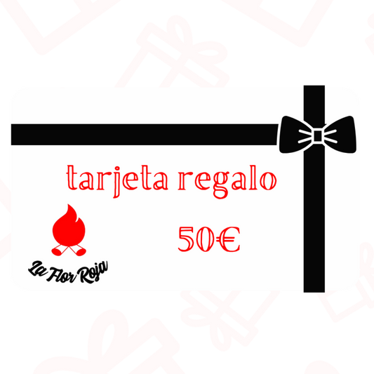 TARJETA REGALO LA FLOR ROJA