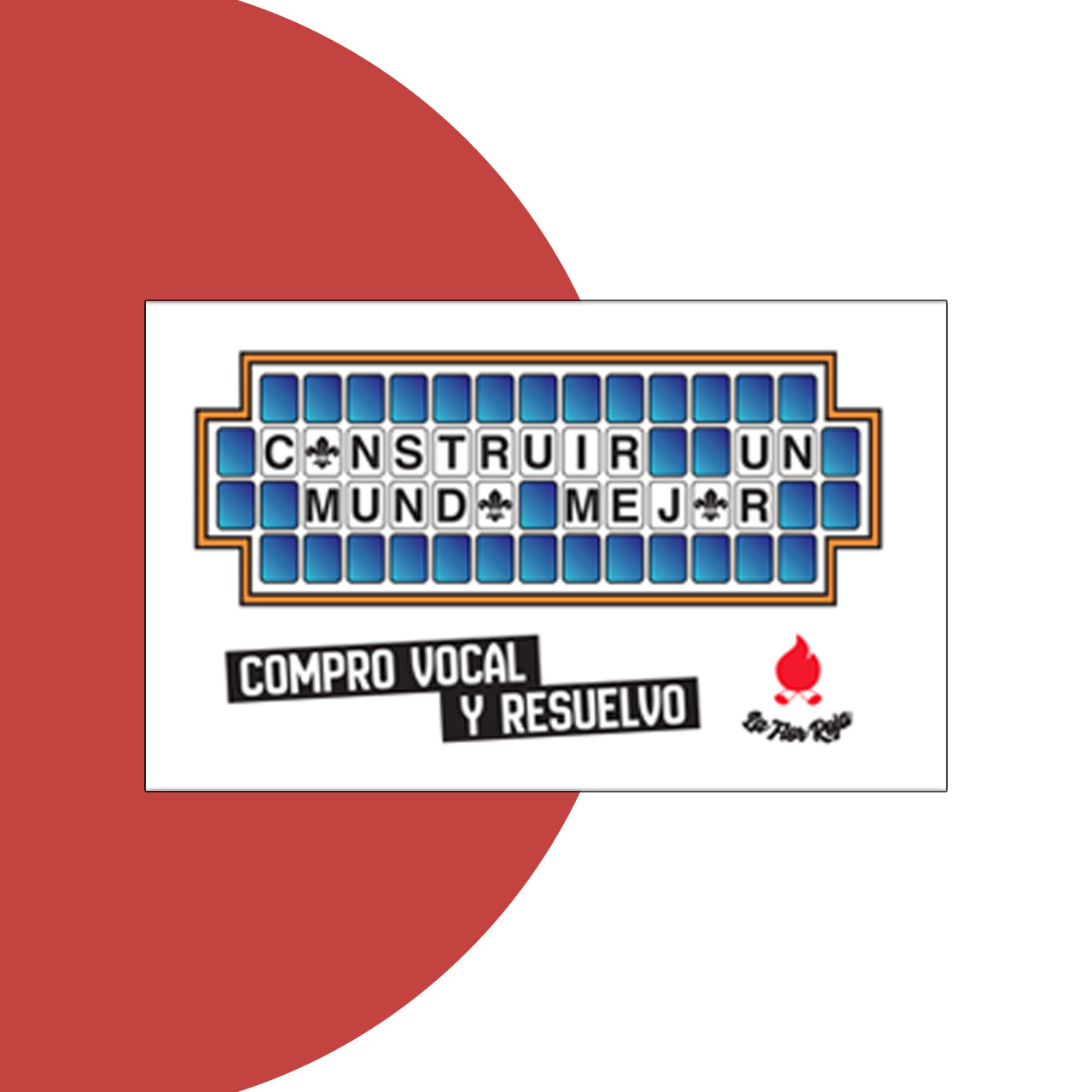 Pegatina contruir un mundo mejor
