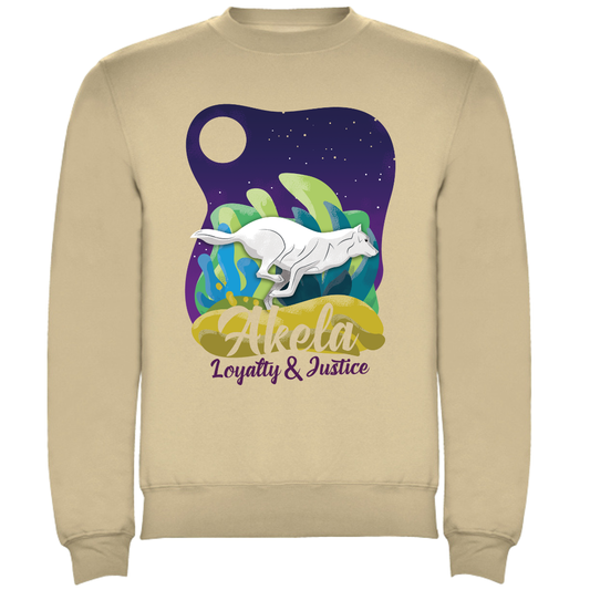 Sudadera Akela beige – Loyalty & Justice