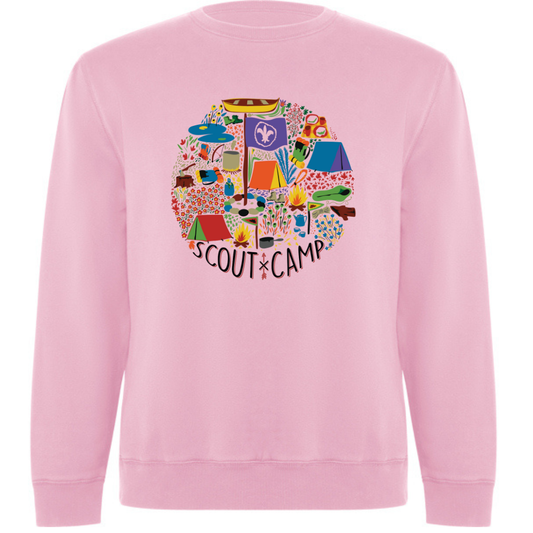 Sudadera Scout Camp Rosa