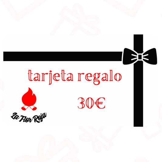 TARJETA REGALO LA FLOR ROJA