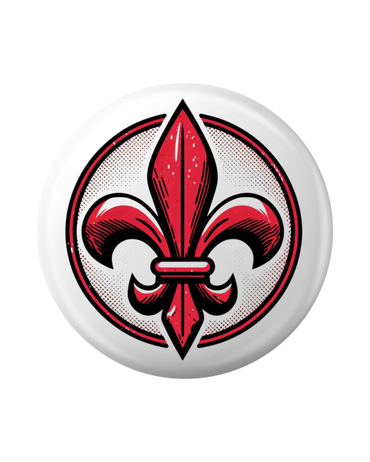 Chapas Scouts Flor de lis Roja