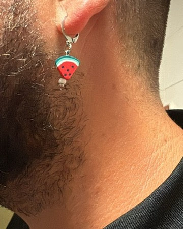 Pendientes Sandía Apoyo a Palestina