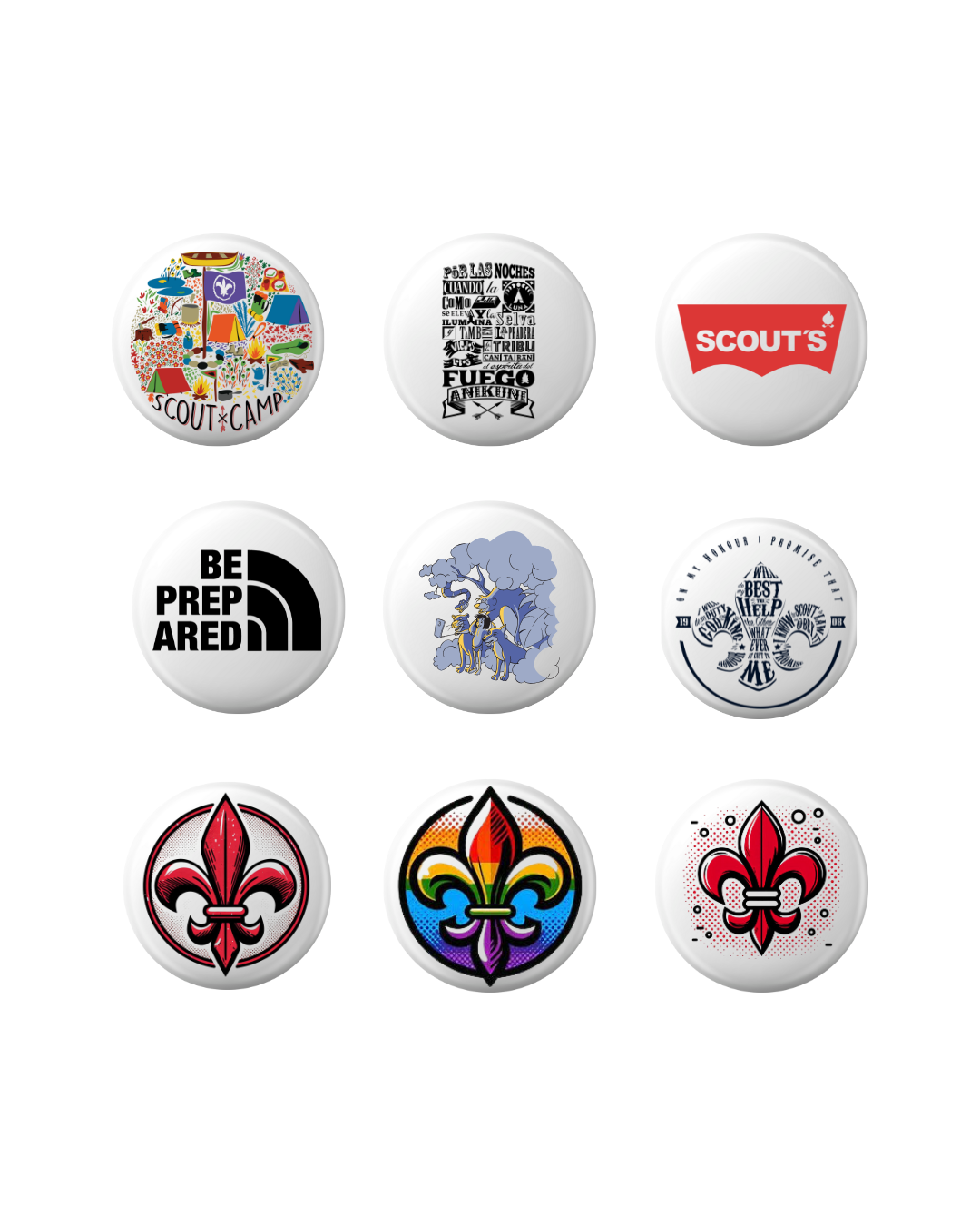 Pack colección de chapas.