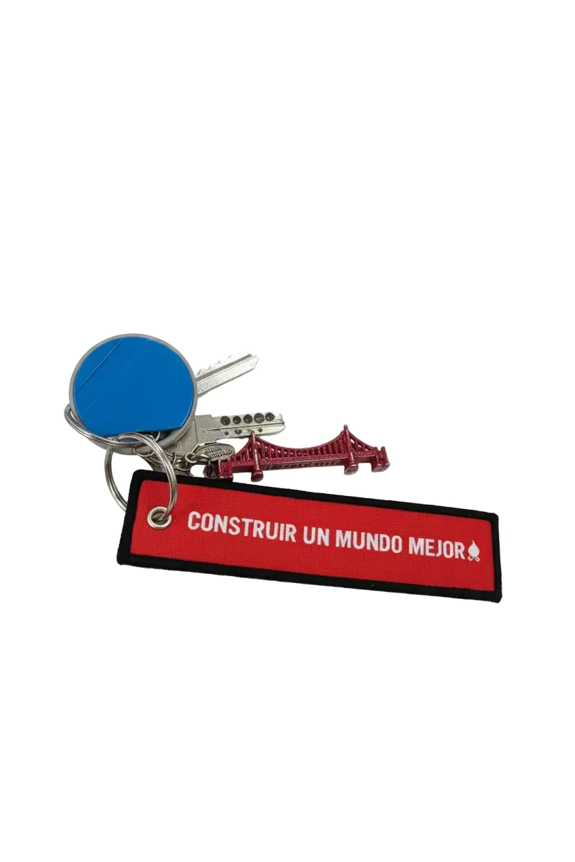 Llavero Etiqueta: Construir un mundo mejor
