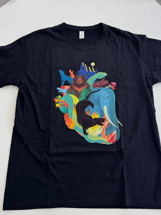 Camiseta Manga Corta Animales Selva