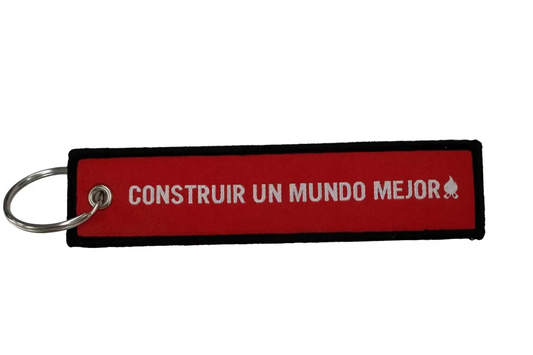Llavero Etiqueta: Construir un mundo mejor